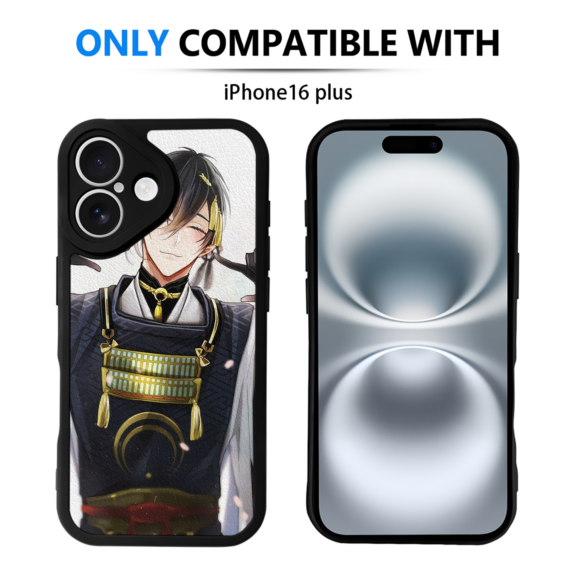 （画像用） 刀剣乱舞 Touken Ranbu 【iPhone 16シリーズ対応】シリコンスマホケース（レザー調） 材質：シリコン
